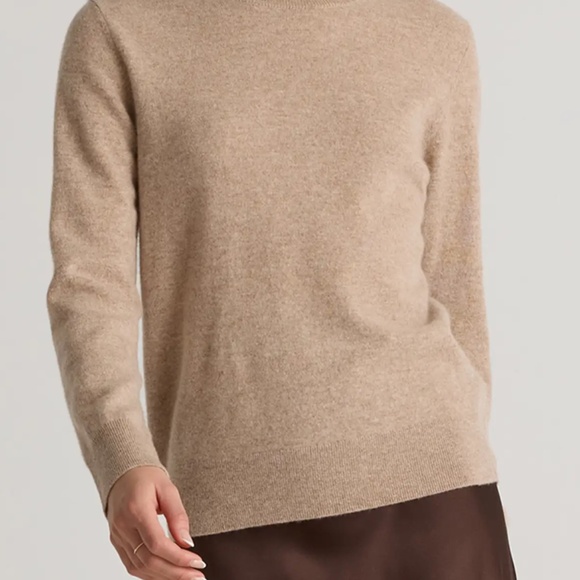 Quince Mongolian Cashmere Crew Neck Sweater, NWT, Size M, Color Camel - Picture 6 of 9